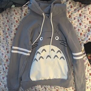 Her Universe Gray Pullover Hoodie with Cream Drawcords